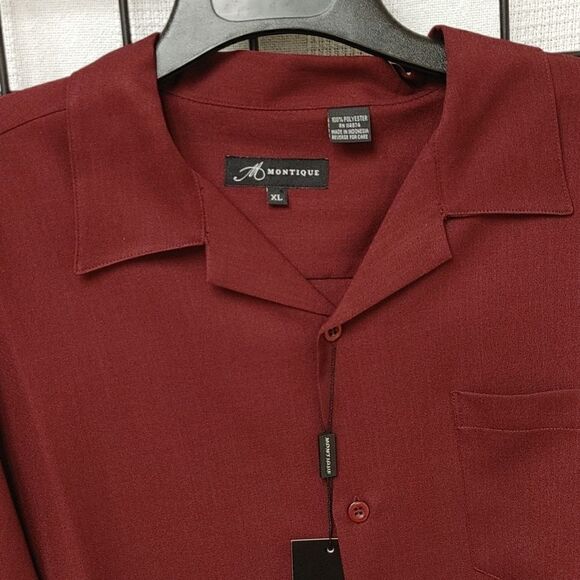 MONTIQUE INT. BURGUNDY 2 PIECE WALKING SUITS. - Picture 9 of 9